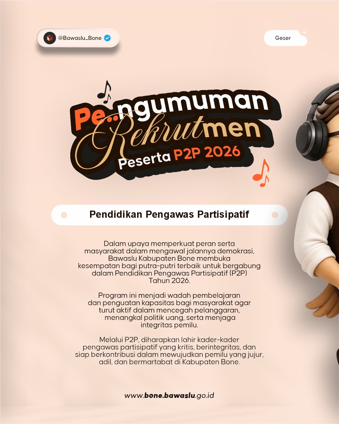 pengumuman p2p 2026